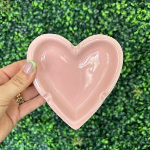 Pink Heart Ashtray by Canna Style